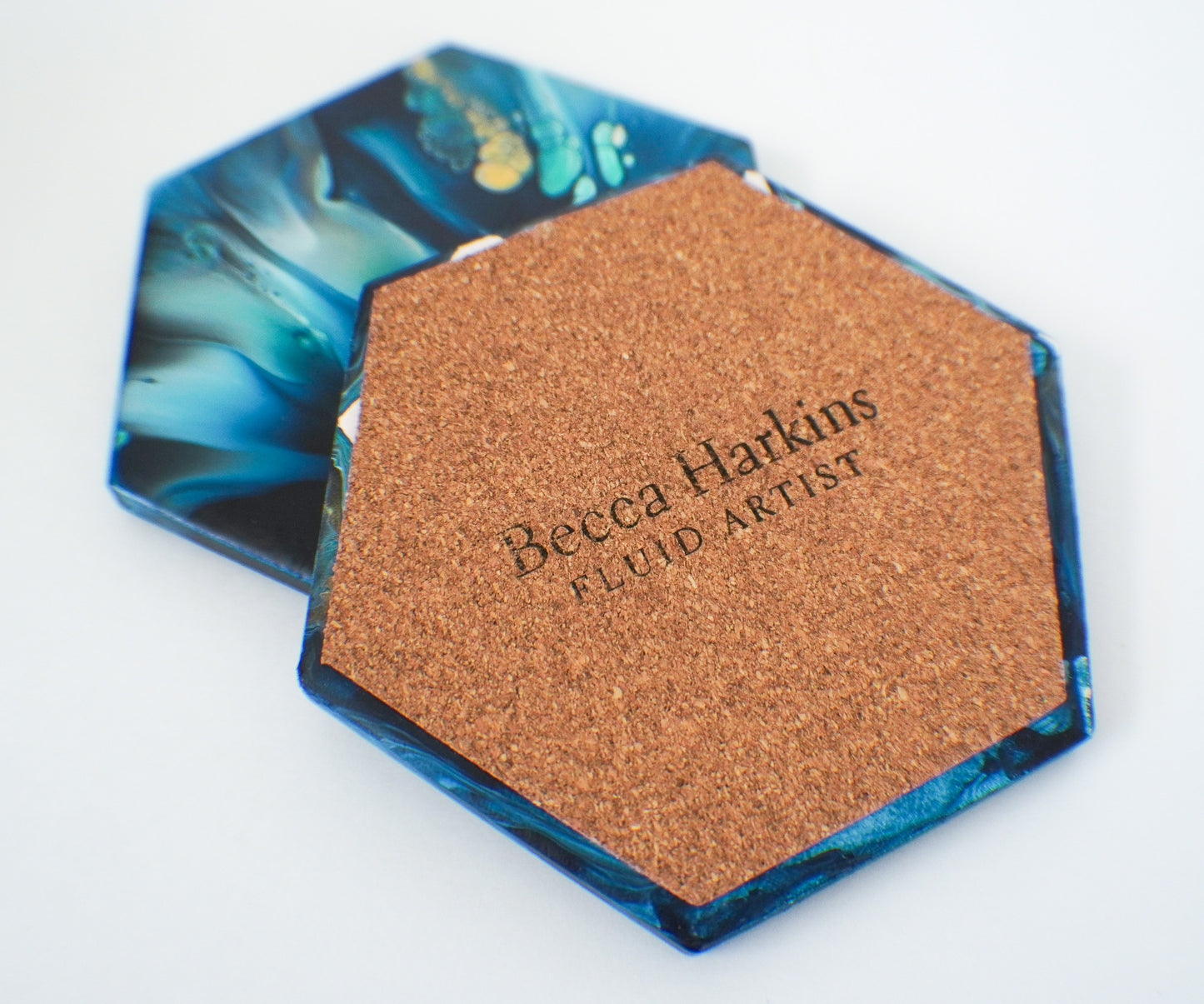 Navy Coasters (set of 2)