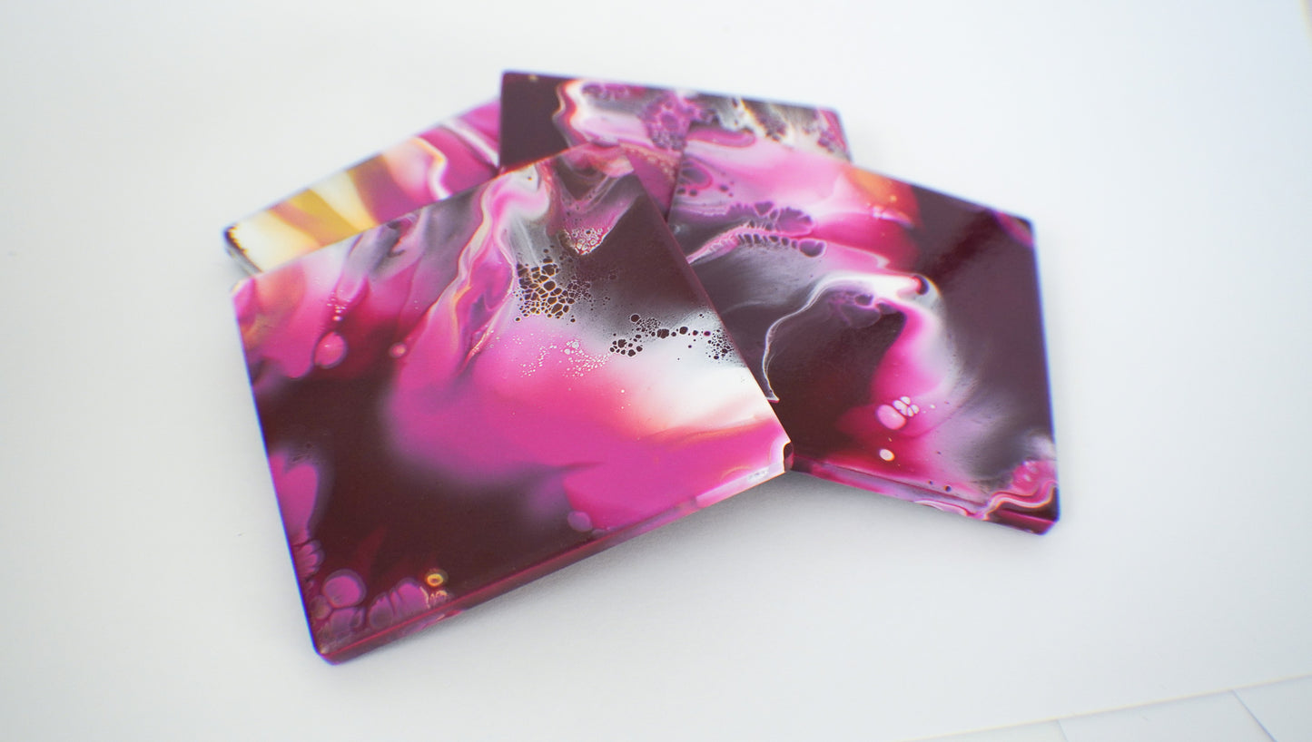 Pink Coasters (set of 4)