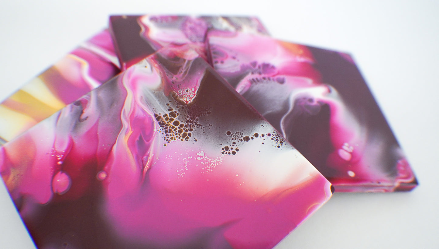 Pink Coasters (set of 4)