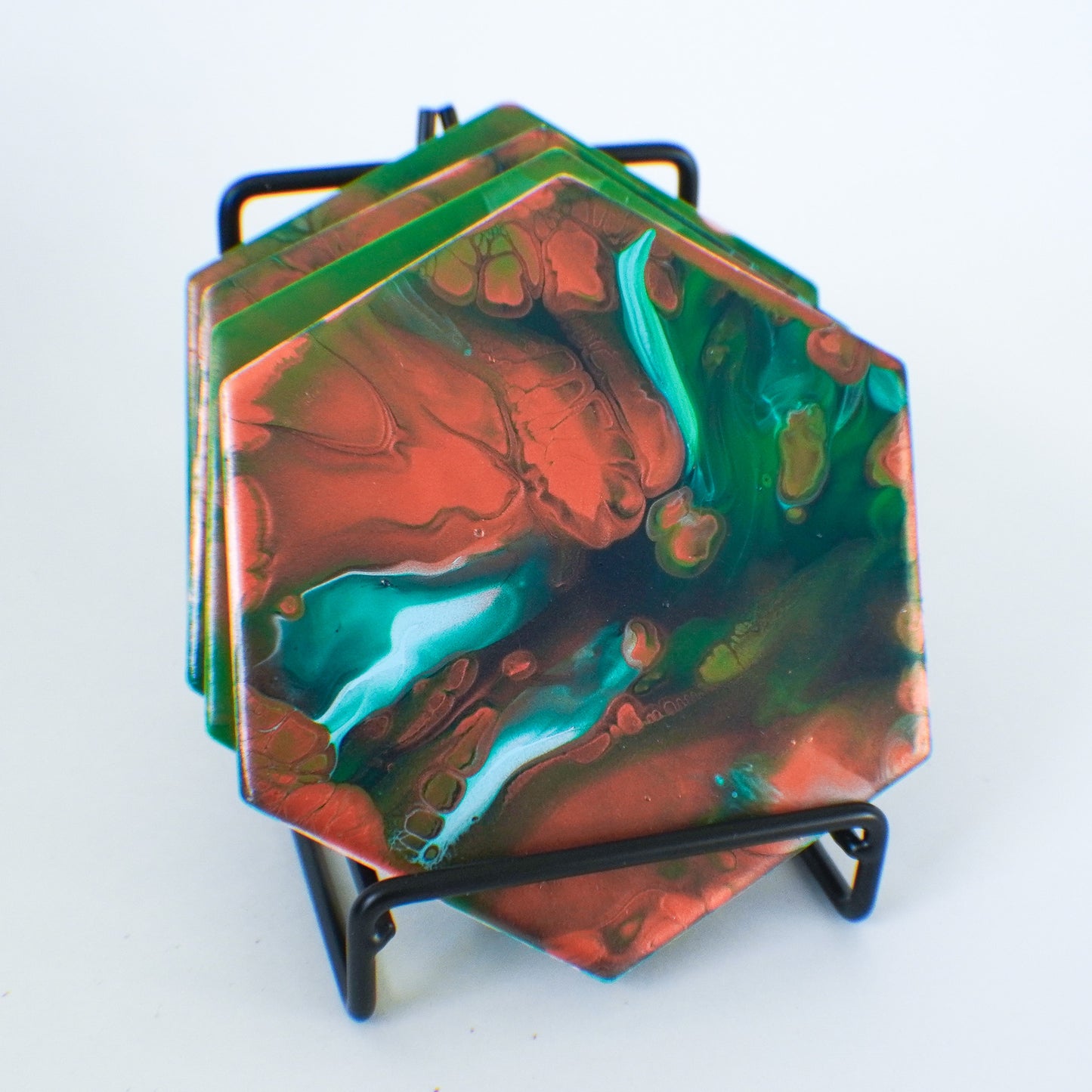 Green Coasters (set of 4)