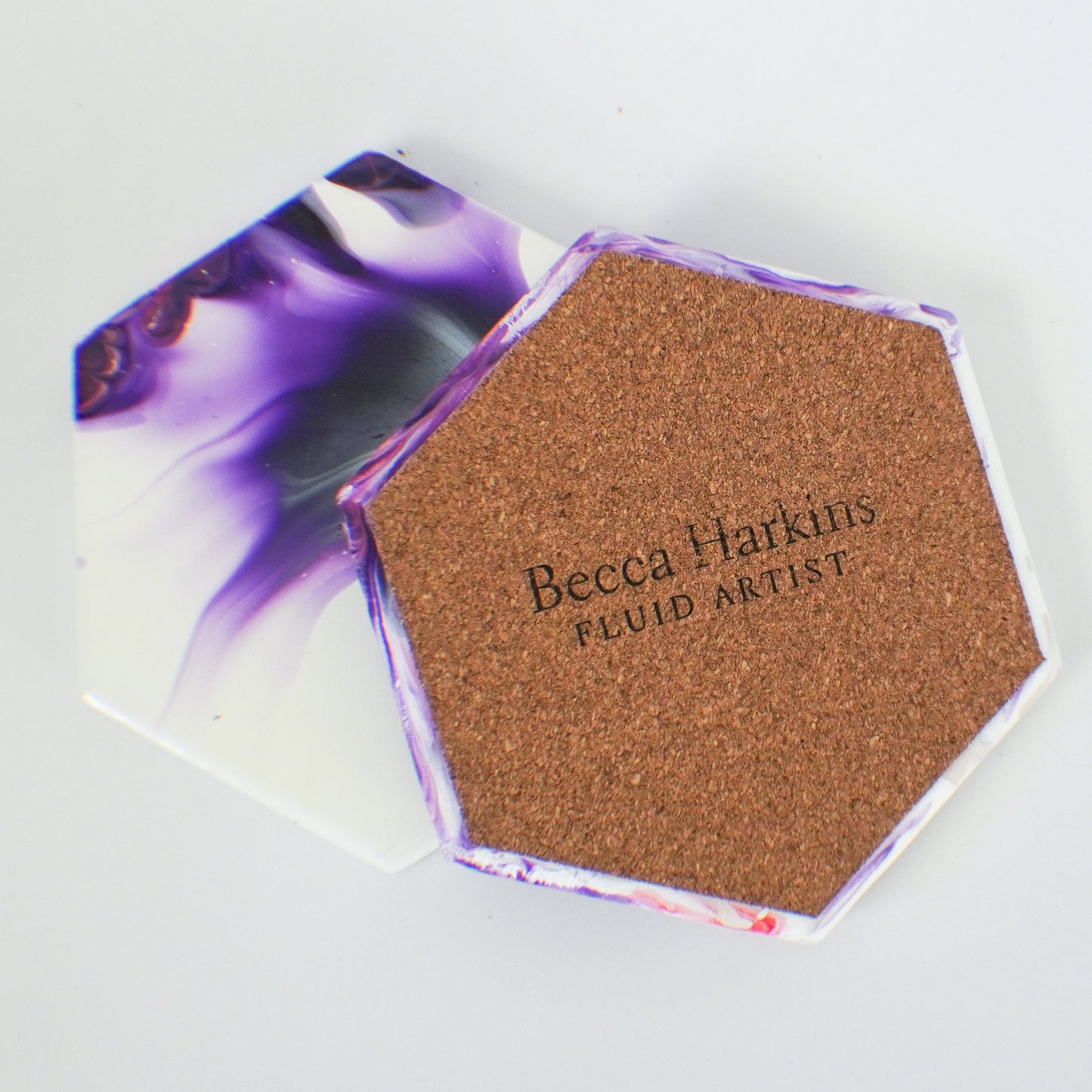 Purple Coasters (set of 2)