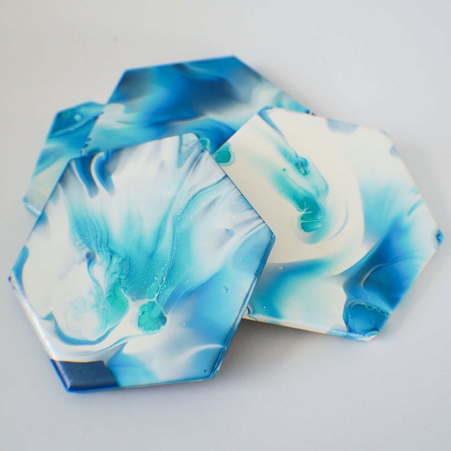 Blue and White Coasters (set of 4)