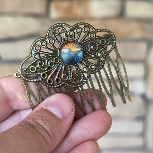 Hair Comb with Gemstone